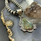 Sterling Silver Southwestern Style Teardrop Turquoise Pendant For Women