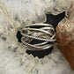 Carolyn Pollack Vintage Sterling Silver 8 Strand Woven Ring For Women