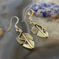 Chris Charley Native American Sterling Small Feather Dangle Earrings For Women