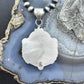 Sterling Silver Southwestern Style Large Round Chrysocolla Decorated Pendant For Women