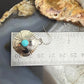 Michael Nez Navajo Sterling Silver Round Turquoise Stamped Dangle Earrings For Women