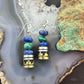 Tommy & Rosita Singer Sterling Lapis,Turquoise Beads Dangle Earrings For Women