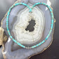 Sterling Silver Turquoise and Navajo Pearl Beads 17" Necklace For Women