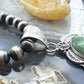 Sterling Silver Southwestern Style Elongated Oval Ruby Zoisite Decorated Pendant For Women