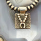 Alex Sanchez Native American Sterling Silver Petroglyph Dainty Pendant For Women
