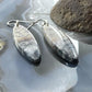 Sterling Silver Marquise Ocean Jasper Slab Dangle Earrings For Women #139