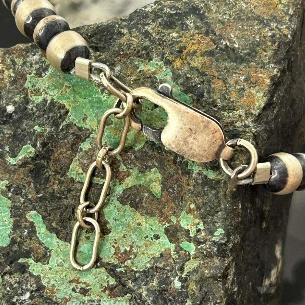 Native American Sterling Silver 5mm Navajo Pearl Beads 7"-8" Bracelet For Women