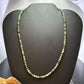 Sterling Silver 4mm Faceted Hubei Turquoise Beads 18" Necklace For Women