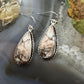 Native American Sterling Silver Teardrop Wild Horse Dangle Earrings For Women