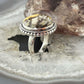 Sterling Silver Southwestern Style Round Mookaite Jasper Ring Size 7.5 For Women