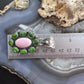 Native American Sterling Silver Sonora Gold Turquoise & Pink Conch Cluster Pendant For Women