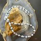 Carolyn Pollack Sterling Silver  Blue Lace Agate &Eggplant Pearl Bead Necklace For Women