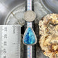 Sterling Silver Southwestern Style Teardrop Shattuckite Ring Size 6.75 For Women