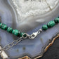 Carolyn Pollack Vintage 7mm-10mm Malachite Beads 35"-39" Necklace For Women