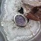 Carolyn Pollack Sterling Silver Oval Amethyst & Carved Clear Quartz Doublet Ring Size 6 For Women