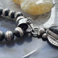 Sterling Silver Southwestern Style Teardrop Petrified Wood Decorated Pendant For Women