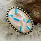 Carolyn Pollack Southwestern Style Sterling Oval MOP & Turquoise Inlay Ring For Women Sz Variety