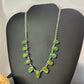 Sterling Silver Southwestern Style Teardrop & Oval Sonora Gold Turquoise 20" Necklace For Women