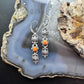 Carolyn Pollack Sterling Silver Orange Spiny Oyster Dangle Earrings For Women