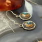 Sterling  Silver Southwestern Style Spiny Oyster Turquoise Dangle Earrings For Women #1
