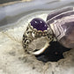 Carolyn Pollack Sterling Silver Oval Amethyst Dome Ring Size 8.25 For Women