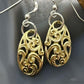 Carolyn Pollack Brass & Sterling Silver Swirl Dangle Earrings For Women