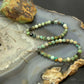 Sterling Silver Rounded Faceted Hubei Turquoise Hoop Dangle Earrings For Women