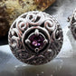 Carolyn Pollack Sterling Silver Round Pink Topaz Omega Back Stud Earrings For Women