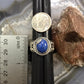 Carolyn Pollack Sterling Silver Oval Lapis Decorated Ring Size 9 For Women