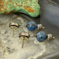 Carolyn Pollack Sterling Silver denim Lapis Decorated Dangle Earrings For Women