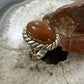 Carolyn Pollack Sterling Silver & Brass Large Oval Carnelian Decorated Ring For Women