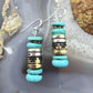 Tommy & Rosita Singer Sterling Silver Turquoise Beads Dangle Earrings For Women