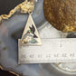 Vintage Linda Barber Zuni Sterling Silver Inlay Hummingbird Pendant For Women