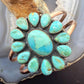 Copper Southwestern Style Mohave Turquoise Decorated Cluster Bracelet For Women