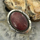 Robert Shakey Native American Sterling Silver Oval Spiny Oyster Decorated Ring Size 9 For Women