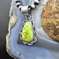 Sterling Silver Southwestern Style Large Teardrop Palomino Pendant For Women