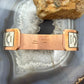 Wylie Secatero Navajo Sterling Silver & Copper Stamped Bracelet For Men #5