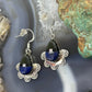 Clifton Aguilar Sterling Silver Teardrop Multistone Inlay Dangle Earrings For Women #1
