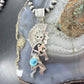 Alonzo Mariano Native American Sterling Silver Turquoise Unisex Kokopelli Kachina Dancer Pendant