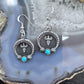 Carolyn Pollack Sterling Silver Turquoise Naja Dangle Earrings For Women