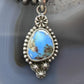 Sterling Silver Southwestern Style Golden Hill Turquoise Decorated Pendant For Women
