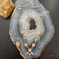 Sterling Silver Southwestern Style Pink Conch & Wild Horse Lariat 22" Necklace For Women