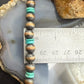 Southwestern Style Copper 8mm Navajo Pearl Beades &Turquoise Disk Necklace For Women