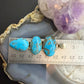 Sterling Silver Southwestern Style 3 Kingman Turquoise Pendant For Women #3