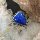 Carolyn Pollack Sterling  Silver Triangle Lapis Decorated Ring Size 5.25 & 8 For Women