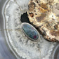 Sterling Silver Southwestern Style Oval Stichtite Ring Size 7 For Women