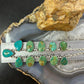 Sterling Silver Southwestern Style Teardrop & Oval Turquoise 20" Necklace For Women