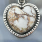 Sterling Silver Southwestern Style Wild Horse Decorated Heart Pendant For Women #1