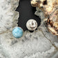 Sterling Silver Southwestern Style Rounded Larimar Stud Earrings For Women