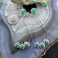 Carolyn Pollack Sterling Silver Jade & Malachite Hoop Dangle Earrings For Women